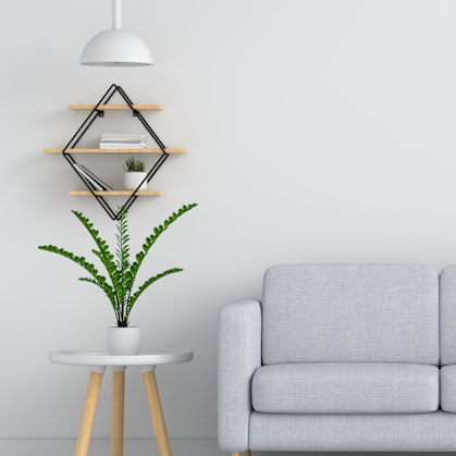 a white living room with a couch and plants at Carolina Springs Apartments, North Carolina, 27510