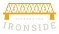the logo or sign for the hotel at Ironside Apartments, Spokane , WA 99202