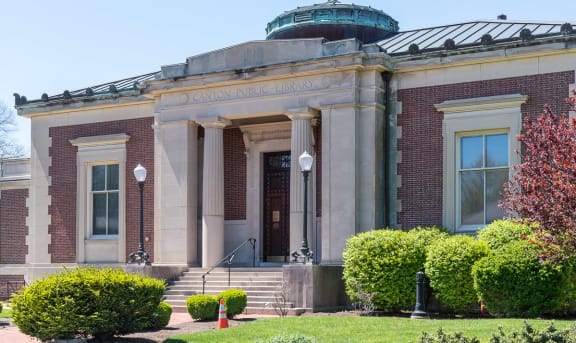 Canton Public library feet from Millside Apartments in Canton