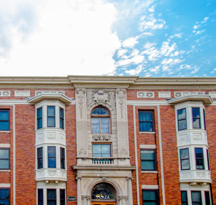 Historic building at The Plaza at Library Square, Indianapolis, IN