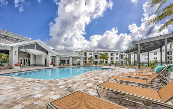 Coralina Apartments | Cape Coral, FL | Island-Style Lagoon Pool