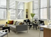 Thumbnail 15 of 17 - Living Room at The Laurel Apartments, Saint Louis, Missouri