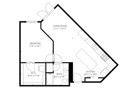 a314 Floorplan at Brickside Heights, Millcreek, 84106