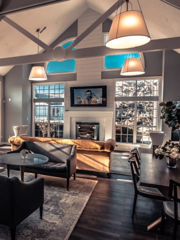 Common Lounge Area at Mallard Bay Apartments, Crown Point, Indiana