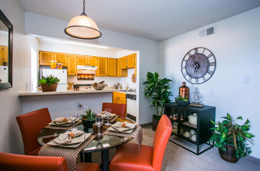 Del Rio Apartments on Montano and Coors with Dining Area