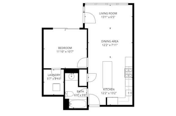 a413 Floorplan at Brickside Heights, Millcreek