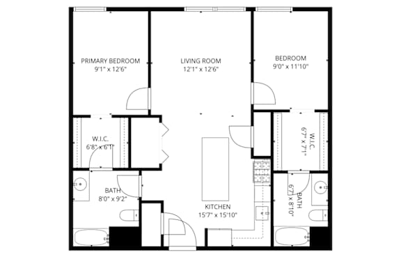 a306 Floorplan at Brickside Heights, Millcreek, Utah