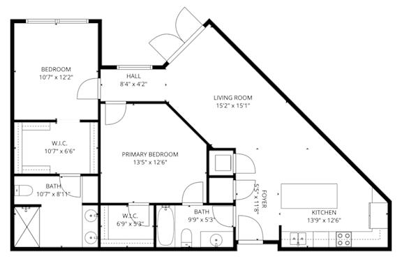 a307 Floorplan at Brickside Heights,  Utah, 84106