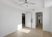 Thumbnail 6 of 51 - A room with ceiling fan and light switch at Brickside Heights, Utah, 84106