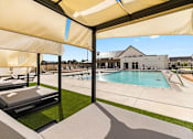 Thumbnail 9 of 32 - Poolside Lounge Area at Alante Homes at Spring Run, Caldwell, Idaho, 83607