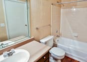 Thumbnail 10 of 21 - North Irving Apartments with full size tubs in the bathroom