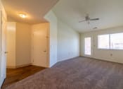 Thumbnail 23 of 35 - Carpeted living room at Bradford Run in Kokomo, IN