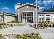 Thumbnail 1 of 16 - Outside of Leasing Office at  Colorado Springs Apartments for Rent Near Powers Blvd