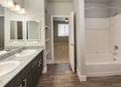 Thumbnail 13 of 16 - Luxury Colorado Springs Apartments with Double Vanity Sink Bathroom
