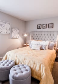 Clubhouse with comfortable seating and entertainment space.