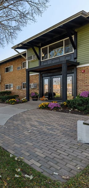 our apartments offer a walkway to the community center