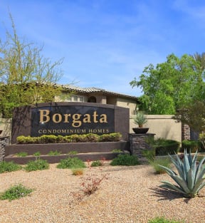 a sign that says borgata community homes in front of a house at Borgata Condominiums Apartments , Las Vegas, Nevada, 89103