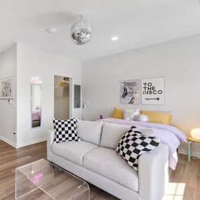 Spacious Living Room at Little Bo Bungalow and Flats Apartments, Omaha, NE 68108