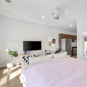 Primary Bedroom at Little Bo Bungalow and Flats Apartments, Nebraska, 68108