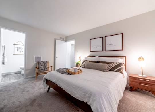 Accessible Bathroom to Bedroom at Governor Square Apartments, Indiana