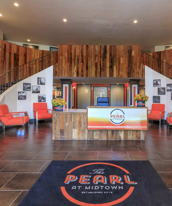 the lobby or reception area at pearl at midtown