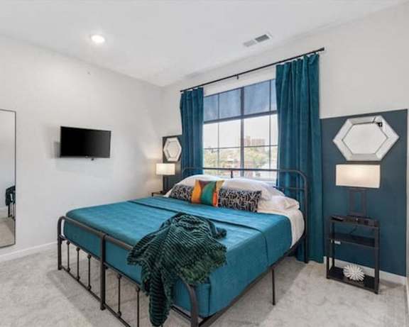 Spacious Bedroom at Little Bo Bungalow and Flats Apartments, Omaha, NE