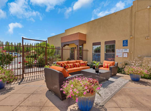 Outdoor Lounge at Santa Fe NM Apartment Community