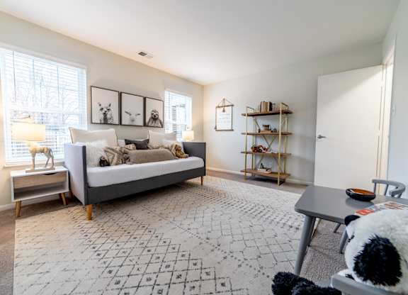 Comfortable Living Room at Governor Square Apartments, Carmel, 46032