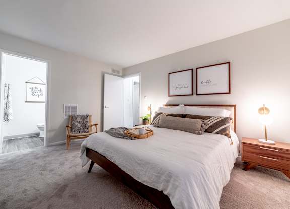 Accessible Bathroom to Bedroom at Governor Square Apartments, Indiana