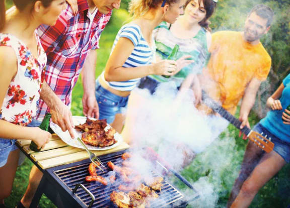 Friends Grilling for Portofino Landings in Fort Pierce, FL