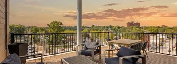 Residential Balcony at Little Bo Bungalow and Flats Apartments, Omaha, NE 68108