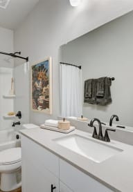 a bathroom with a sink and a toilet
