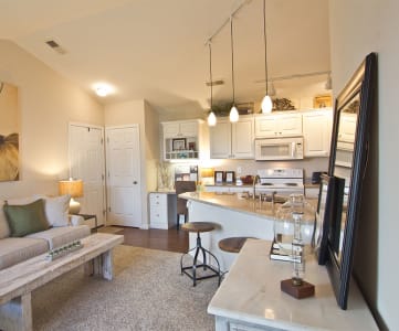 alrington park apartments living room and kitchen
