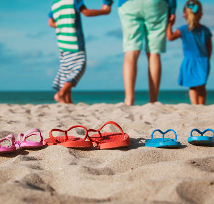 Lifestyle photo of family at the beach at Sanctuary Cove, North Lauderdale, 33068