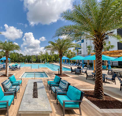 Pool at Ciel Luxury Apartments, Jacksonville