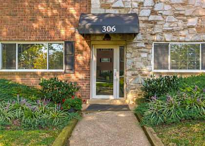 Building Entrance at Stevenson Lane Apartments, Towson, Maryland