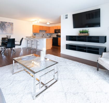 Modern Living Room at Fuller Apartments, Perrysburg, OH, 43551