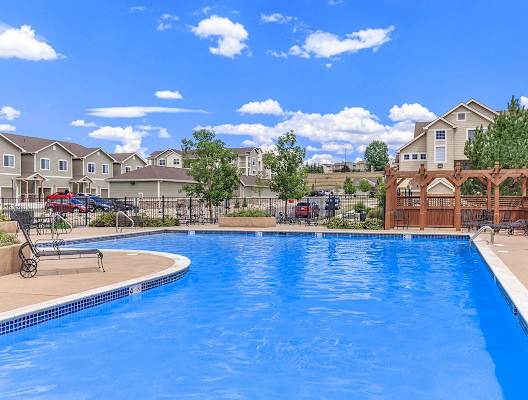 Swimming Pool at Black Feather Apartments in Castle Rock, CO