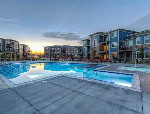 Swimming Pool at Solaire Apartments in Brighton, CO