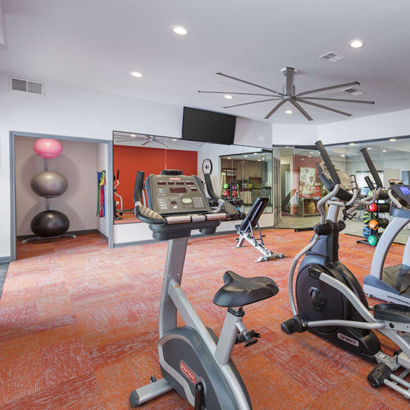 Fitness Center With Modern Equipment at The Parc at Briargate, Colorado Springs, CO, 80920