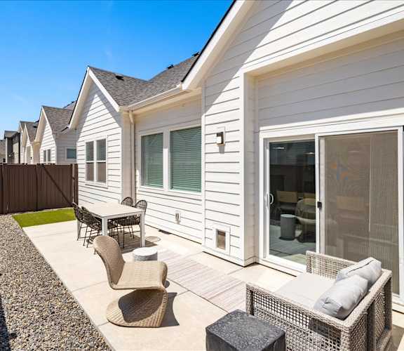 Backyard Patio at Alante Homes at Spring Run, Caldwell