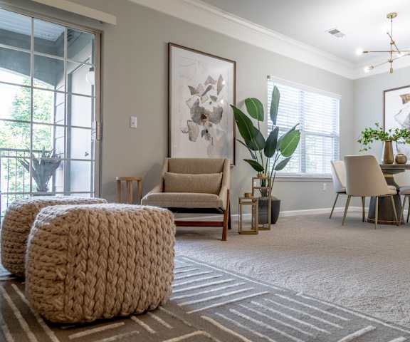 Large Living Room Area at The Village on Spring Mill, Carmel, IN