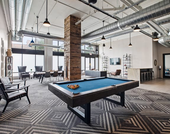 Billiards room at The Shelby, Chicago, 60616