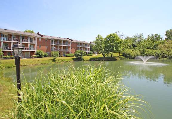 This is the private lake at Compton Lake Apartments in Mt. Healthy, OH.