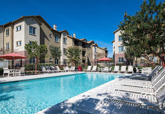 Pool And Sundecks at Valencia at Gale Ranch, California