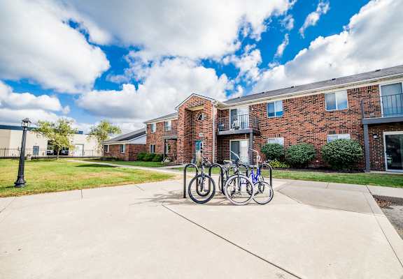 Building with Bike Racks at Bradford Place Apartments, 3224 S 9th St., Lafayette