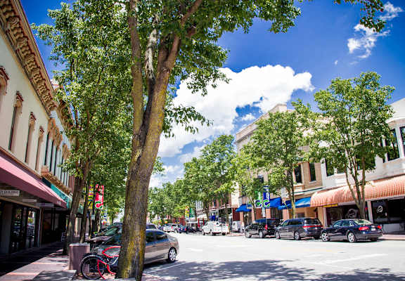 Street view at The Cole Apartments, 200 Jackson St., Columbus