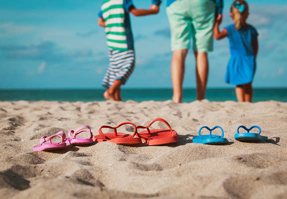 Lifestyle photo of family at the beach at Siesta Pointe, Hialeah, 33015