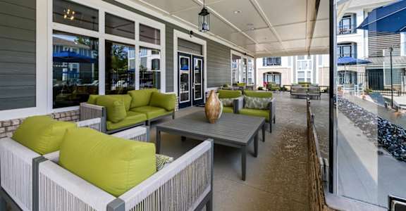 the preserve at ballantyne commons porch seating area