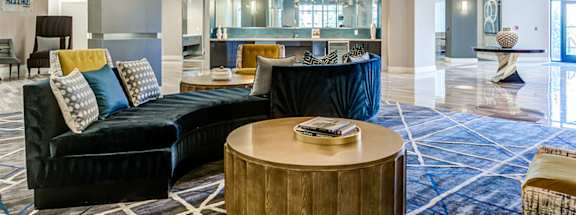Clubhouse with Couches and Chairs at Allure Apollo, Camp Springs